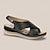 billige Sandaler til kvinder-Dame Mules Wedge-sandaler Komfort Mikrobielt læder Spænde Sort Blå Brun