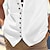 cheap Cotton Linen Shirt-Men&#039;s Shirt Linen Shirt Summer Shirt Beach Shirt Summer Hawaiian Shirt Black White Blue Short Sleeve Solid Color Hooded Spring &amp; Summer Street Daily Clothing Apparel Button
