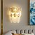 abordables Apliques de pared para interior-Cristal Interior Moderno Estilo nórdico Lámparas de pared para interiores Sala de estar Dormitorio hierro Luz de pared 110-120V 220-240V