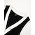 preiswerte Knit Dress-Damen Strickkleid Midi-Kleid Schwarz-Weiß Ärmellos Solide / einfarbig Farbblock gestrickt Sommer V Ausschnitt Schmaler Schnitt XS S M