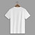 お買い得  メンズグラフィックTシャツ-メンズグラフィックTシャツ ホワイトベージュTシャツ Tシャツトップ 100%コットンシャツ ファッションクラシックシャツ 半袖 快適Tシャツ ストリート バケーション 夏 ファッションデザイナー服