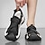 ieftine Sandale Bărbați-sandale de drumeție pentru bărbați sandale de sport sandale de vară mers pe jos ocazional vacanță în aer liber plajă pu respirabil confortabil pantofi cu bandă magică rezistentă la alunecare negru kaki