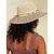 baratos Acessórios para mulheres-chapéu de palha para viagens de férias, macio, leve e respirável, dobrável