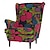 tanie IKEA Okładki-strandmon pokrowiec na krzesło z oparciem, 100% bawełna, z pokryciem podłokietnika, pikowane pokrowce w kwiaty, pojedyncze siedzenie, seria ikea