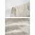 abordables Tenue d&amp;#39;affaires décontractée-Homme Chemise Chemise en coton blanc Chemise Décontractée Chemise en coton et lin Uni Vacances Rue Blanche Beige Manche Courte Col ras du cou Été Vêtement Tenue Boutonné
