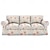 Недорогие IKEA Крышки-Чехлы на диван экторп, 100% чистый хлопок, стеганые чехлы с цветочным принтом для 2-местного 3-местного дивана серии ikea