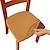 abordables Sr. y Sra. Boda-4 piezas/6 piezas de color sólido cepillado de alta elasticidad funda de silla simple suave y cómoda funda de asiento de silla a prueba de polvo y resistente a la suciedad adecuada para silla de