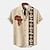 cheap Men&#039;s Printed Shirts-Men&#039;s 20% Linen Shirt Short Sleeve Turndown Green, khaki, Beige Shirt Daily