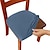 halpa Herra ja rouva häät-4kpl/6kpl yksivärinen harjattu korkea elastinen tuolinpäällinen yksinkertainen pehmeä ja mukava tuolin istuinpäällinen pöly- ja likaa hylkivä tuolinsuoja sopii ruokatuolin toimiston kodin sisustukseen