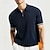 cheap Knit Polo Sweater-Men&#039;s Quarter Zip Polo Golf Shirt Daily Holiday Quarter Zip Short Sleeve Fashion Basic Plain Spring &amp; Summer Regular Fit White Navy Blue Quarter Zip Polo