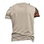 preiswerte Henley-T-Shirt für Herren-Stammes Urlaub Modisch Ethnisch Herren 3D-Druck T Shirt Casual T-Shirt Khaki Kurzarm Henley Hemd Sommer Frühling Bekleidung S M L XL 2XL 3XL