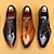 abordables Chaussures de Costume Classiques-Homme Chaussures habillées Cuir Cuir de vachette pleine fleur italien Confortable Antidérapantes Lacet Noir Marron Café