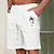 billige Grafiske shorts til mænd-herre bomuldsshorts sommershorts strandshorts snøre elastisk talje 3d-print grafisk kokosnødtræ åndbar blød kort afslappet hverdagsferie streetwear hawaiiansk sort hvid mikroelastik