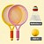 cheap Stress Relievers-Badminton and Tennis Racket Set - Interactive Game and Educational Toy - Perfect Birthday Gift - Red or Yellow Ball Included