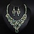 cheap Jewelry Sets-Jewelry Set 3pcs Rhinestone Alloy Earrings Necklace Women&#039;s Elegant Vintage Fashion Geometrical Butterfly Geometric Jewelry Set For Wedding Party Anniversary