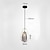cheap Island Lights-LED Pendant Light Fashionable Creative Crystal Glass Shade1-Light 20 cm Electroplated Metal Decorative Bedroom Living Room 110-240V