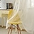 abordables Voilages-un panneau style pastoral coréen lin et coton brodé rideau de gaze salon chambre salle à manger étude rideau de gaze semi-transparent
