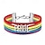 olcso Pride felvonulás dec-2db büszkeség levél kézzel szőtt karkötő többrétegű szivárvány karkötő azonos nemű ékszer