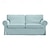 preiswerte IKEA Abdeckungen-Ektorp-2-Sitzer-Sofabezug oder Ektorp-2-Sitzer-Sofabettbezug mit Kissenbezügen und Rückenlehnenbezügen, Ektorp-Couchbezug, waschbarer Möbelschutz