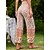 abordables Fondos-Retro Antiguo Años 70 Hasta el Tobillo Pantalones Pantalones de pierna ancha Hippie Cintura atada Floral Disfraz Mujer Vacaciones Casual Diario Desfile del orgullo Adulto Pantalones Primavera verano