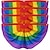 billige Pride dekorasjoner-4 stk regnbuefoldet fanflaggbanner, regnbuepolyesterflagg for regnbuestolthet, gay pride, lgbtq, parader, feiringsdekor, hjemmeinnredning, utendørsdekor, hagedekor, hagedekorasjoner