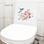 billige Veggklistremerker-peongjøk kolibrihval kjøleskap klistremerke toalett klistremerke vaskemaskin klistremerke toalett toalett bad kjøkken vaskerom kan fjerne hjemmebakgrunn dekorasjon veggklistremerke