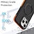 levne Pouzdra pro iPhone-telefon Carcasă Pro iPhone 16 15 14 Pro Max Plus 13 12 11 Pro Max Zadní kryt S Magsafe se stojánkem Podpora bezdrátového nabíjení Matná matná Retro TPU PC Kov