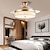 abordables Ventilateurs de plafond lumineux-Ventilateur de plafond LED globe suspendu au plafond sur table 1 lumière 90/105 cm design unique 3 couleurs en métal galvanisé style nordique moderne chambre à coucher 110-240 V