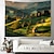 cheap Landscape Tapestry-Countryside Landscape Hanging Tapestry Wall Art Large Tapestry Mural Decor Photograph Backdrop Blanket Curtain Home Bedroom Living Room Decoration