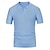 preiswerte Klassisches Poloshirt für Herren-Herren Polo Golfhemd Geschäft Casual Gerippter Polokragen Klassisch Kurzarm Modern Old-Money-Stil Farbblock Strick Gerippt Frühling Sommer Regular Fit Hellblau Rosa Grün Polo