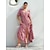 cheap Print Casual Dress-Rayon Geometric V Neck  Maxi Dress
