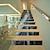cheap Wall Stickers-Diy Peel And Stick with 13pcs Pattern Diy Staircase Sticker Vinyl Strip Sticker Self-Adhesive Paper Waterproof And Oil-Proof Removable Wall Sticker 39.37 Inches*7.08 Inches