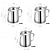 abordables Appliance au café-Pichet à lait en acier inoxydable, tasse à mousse de lait, pichet à café latte, pichet à café, tasse à café avec couvercle, moka