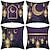 preiswerte Urlaubskissen-Ramadan Eid Mubarak Dekorativer Kissenbezug, 1 Stück, weicher, quadratischer Kissenbezug für Schlafzimmer, Wohnzimmer, Sofa, Couch, Stuhl