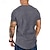 billige Casual T-shirts til mænd-Herre T-shirt Vanlig Rund hals Afslappet Kortærmet Tøj Enkel Sportstøj Afslappet Muskel