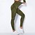 billige Yoga Leggings &amp; Tights-Dame Yogabukser Yoga Leggings Netting Lapper Høy Midje Yoga &amp; Danse Sko Treningsøkt Pilates Strømpebukse Fargeblokk Mørkegrå Svart Militærgrønn Spandex sport Sportsklær Elastisk Tynn