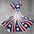 preiswerte Karnevalskostüme-USA Flagge Cosplay Swing-Kleid Flare-Kleid Damen for Karneval Tag der Unabhängigkeit 4. Juli Erwachsene