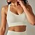 voordelige Sport bh&#039;s-Dames Lichte ondersteuning Sport bh&#039;s Running BH Open achterkant Gekruiste rug Goede top Gewatteerd Fitness Recreatiesport Hardlopen Ademend Lichtgewicht Zacht Zwart Wit donkergrijs Effen