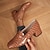 cheap Women&#039;s Slip-Ons &amp; Loafers-Women&#039;s Crocodile Pattern Chunky Heel Loafers Elegant Square Toe Dress Pumps Fashion Slip On Loafers Black Burgundy Brown