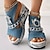 levne Dámské sandály-dámský řetízek na sandály na klínku &amp; štrasová výzdoba sandály slingback peep toe kotníkový pásek přezka na klínku boty letní plážové sandály na platformě
