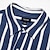 abordables camisas de lino para hombre-Hombre Camisa Abotonar la camisa Camisa casual Camisa de verano Azul Piscina Azul claro Manga Corta Rayas Diseño Ropa Cotidiana Vacaciones Ropa Moda Hawaiano Casual Estilo playero