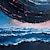 preiswerte Ölgemälde-handgemachtes Ölgemälde Leinwand Wandkunst Dekor original buntes Sternenhimmel Gemälde abstrakte Nachtszene Malerei Wohndekor mit gespanntem Rahmen ohne Innenrahmen Gemälde