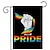 Χαμηλού Κόστους Pride Parade Δεκ-ευτυχισμένη ημέρα υπερηφάνειας σημαία κήπου ουράνιο τόξο φεγγάρι διακόσμηση εξωτερικής αυλής σημαία διπλής όψης