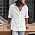 cheap Cotton Linen Shirt-Men&#039;s Shirt Cotton Linen Shirt White Cotton Shirt Casual Shirt White Green Apricot Long Sleeve Plain Camp Collar Spring &amp;  Fall Hawaiian Holiday Clothing Apparel Button-Down