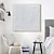 cheap Abstract Paintings-Hand painted 3D Textured White Abstract Painting on Canvas 3D Textured Wall Art Boho Modern Canvas Art Living Room Decor pattle knife oil painting Home Decor Hotel Art Piece