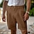 cheap Linen Shorts-Men&#039;s Shorts Linen Shorts Summer Shorts Zipper Button Pocket Plain Comfort Breathable Knee Length Work Daily Fashion Streetwear Black White Inelastic