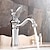 billiga Badrumshandfat-Badrum Tvättställ Kran - Vattenfall Elektropläterad Centerset Singel Handtag Ett hålBath Taps