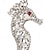 tanie Kolczyki-Damskie Kolczyki w kształcie obręczy Długie Zwierzę Cenny Duże Imitacja diamentu Kolczyki Biżuteria Srebrny Na Ślub Impreza 1 para