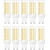 baratos Luzes LED de Dois Pinos-Lâmpada led g9 bi pin 8w 230v para substituição de lâmpada halógena de 80w, lâmpadas de lustre 88 leds não reguláveis g9 bi pin base plástico transparente 10 peças