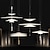 billige Øylys-2-Light 50 cm Enkelt design Anheng Lys Glass Akryl Multi Layer galvanisert Malte overflater Moderne Nordisk stil 85-265V
